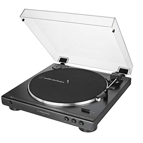 Audio-Technica - AT-LP60X-BK Fully Automatic Belt-Drive Stereo Turntable, Black