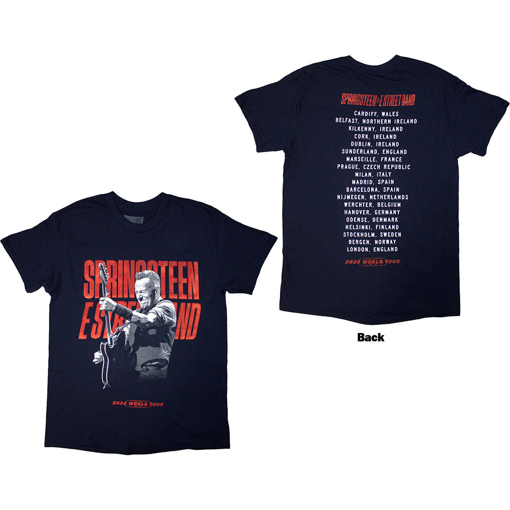 Bruce Springsteen - Tour '24 Guitar Photo Blue