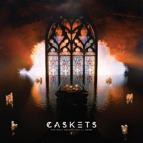 CASKETS - THE ONLY HEAVEN YOU'LL KNOW (Orange Sky Blue Splatter Colored Vinyl)