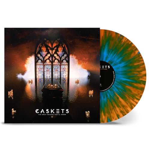CASKETS - THE ONLY HEAVEN YOU'LL KNOW (Orange Sky Blue Splatter Colored Vinyl)