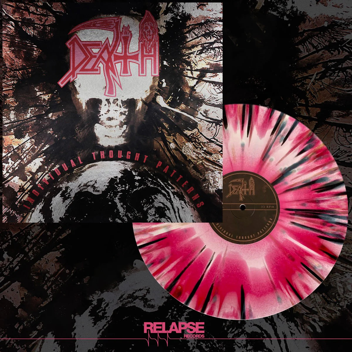 DEATH - INDIVIDUAL THOUGHT PATTERNS (Pink, White, Red Splatter Colored Vinyl)