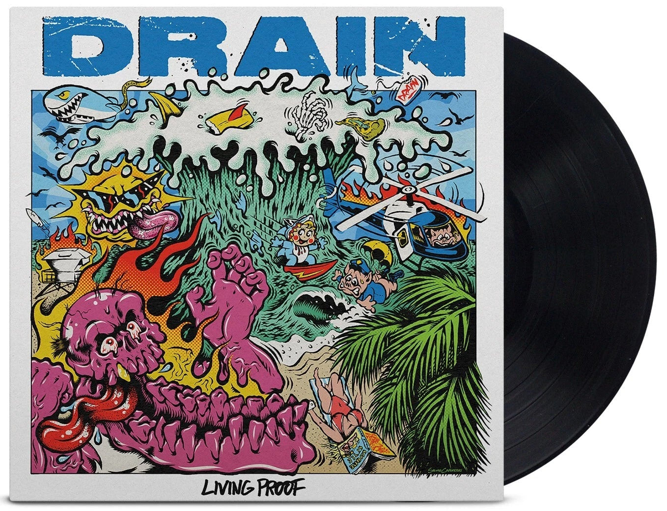 DRAIN - LIVING PROOF (Gatefold LP Jacket, Black Vinyl)