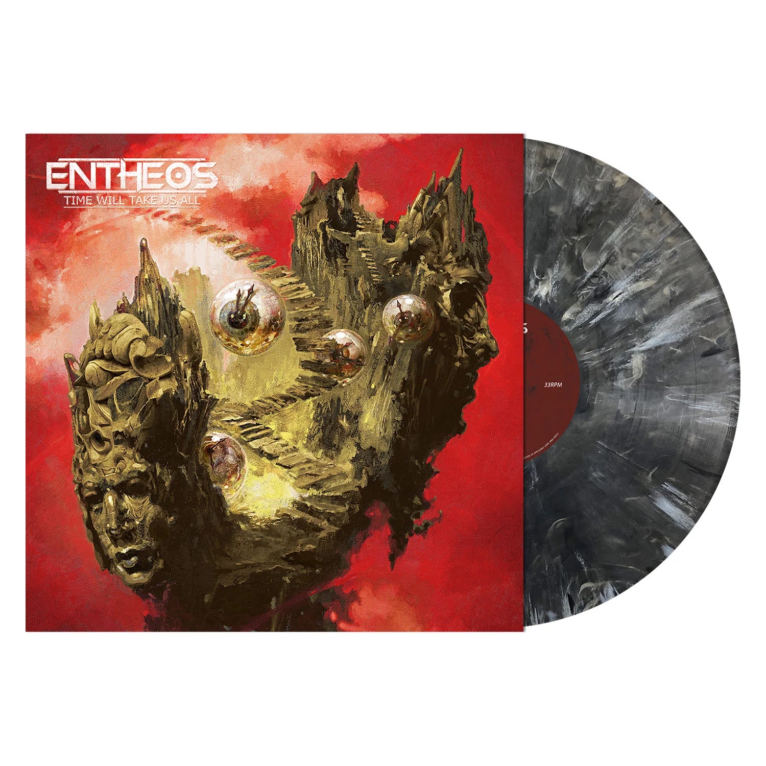 ENTHEOS - TIME WILL TAKE US ALL (Dark Gray & White Marble Vinyl)