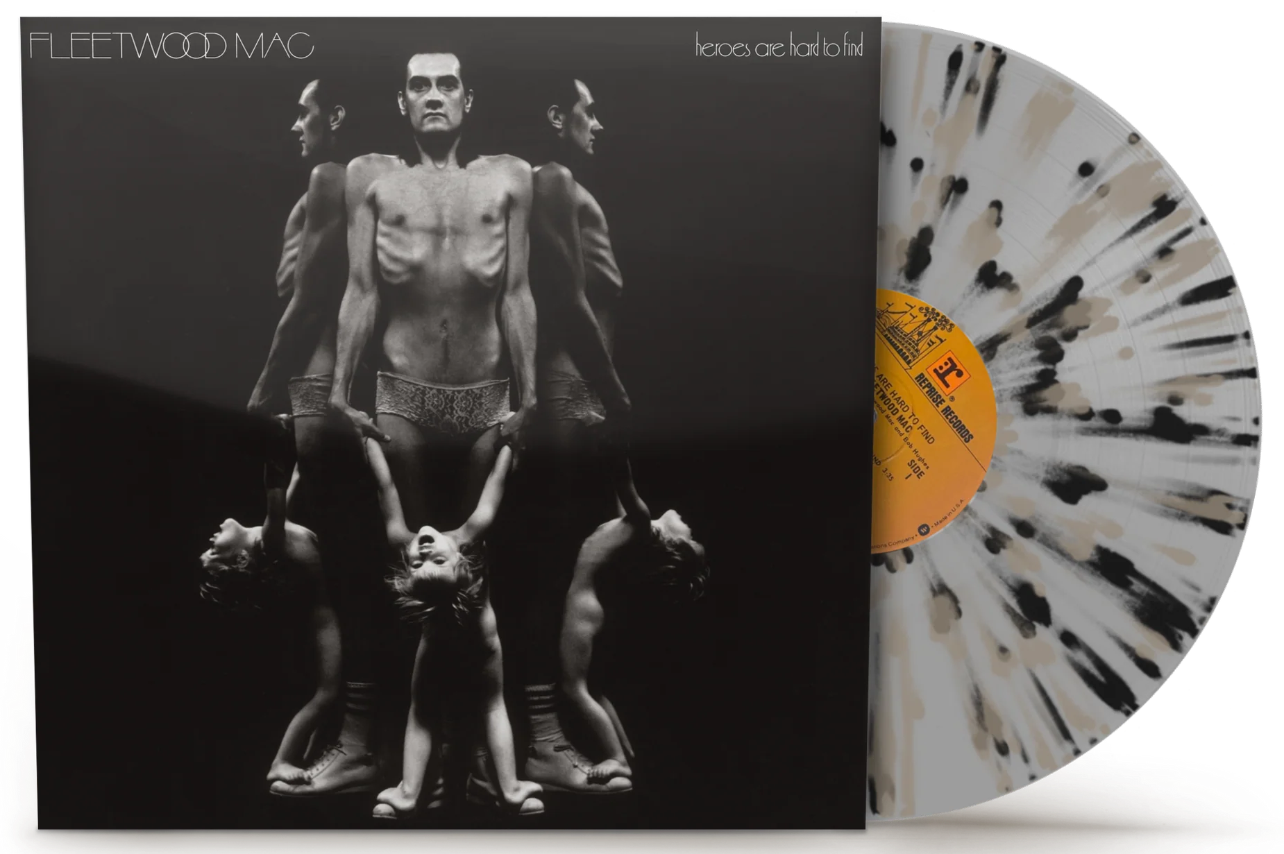 FLEETWOOD MAC - HEROES ARE HARD TO FIND (RKTBR24, Brick & Mortar Exclusive Clear w/ Black & Bone Splatter Vinyl)