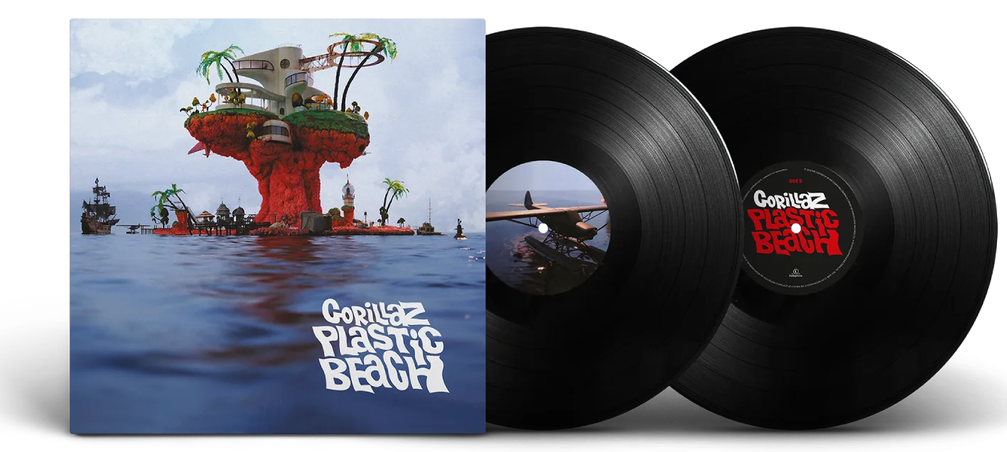 GORILLAZ - PLASTIC BEACH (Double Black Vinyl) (2LP)