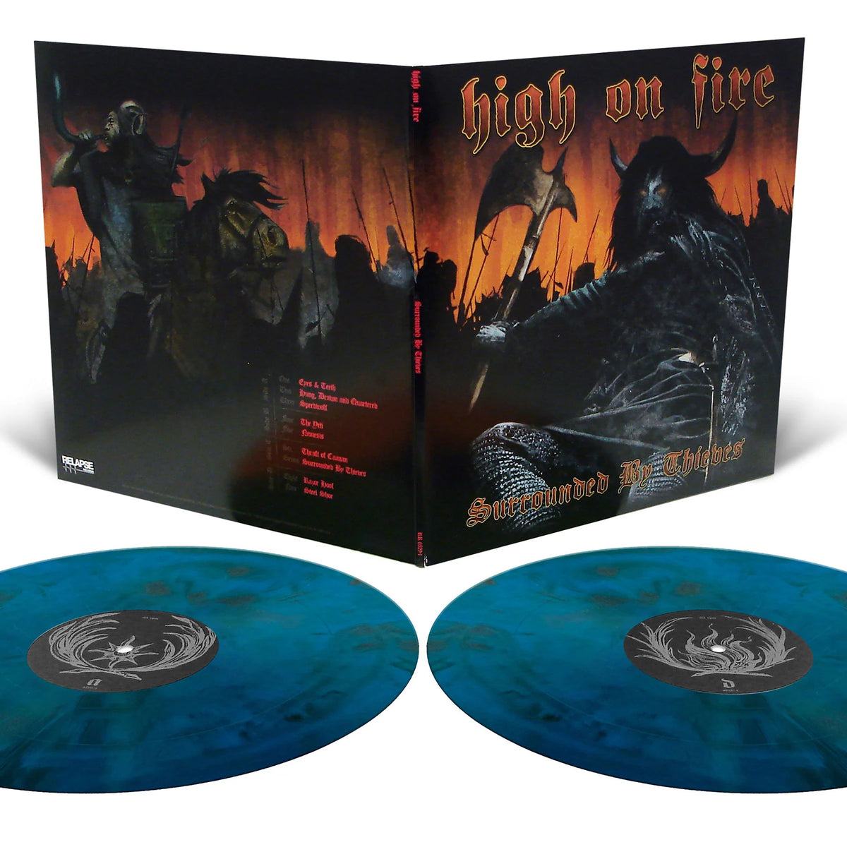HIGH ON FIRE - SURROUNDED BY THIEVES (Double Blue & Black Vinyl) (2LP)