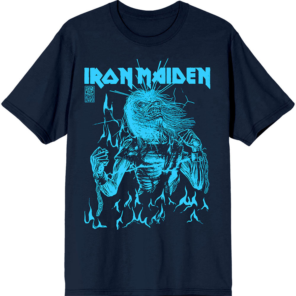 Iron Maiden - 50 Life After Death Flames Blue Blue