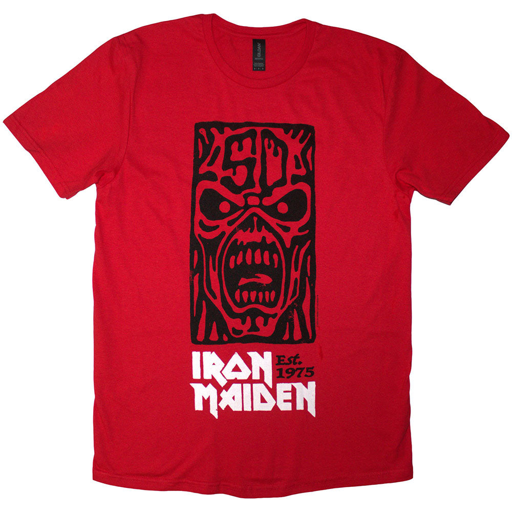 Iron Maiden - Est. 1975 Stamp Logo Black Red