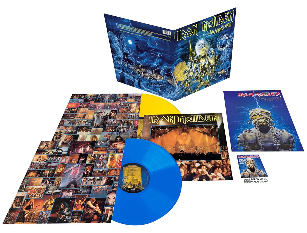 IRON MAIDEN - LIVE AFTER DEATH: 40TH ANNIVERSARY (Limited Collector's Edition, Blue & Yellow Vinyl)(2LP)
