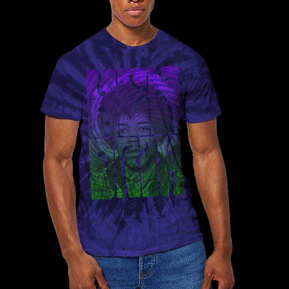 Jimi Hendrix - Swirly Text Blue