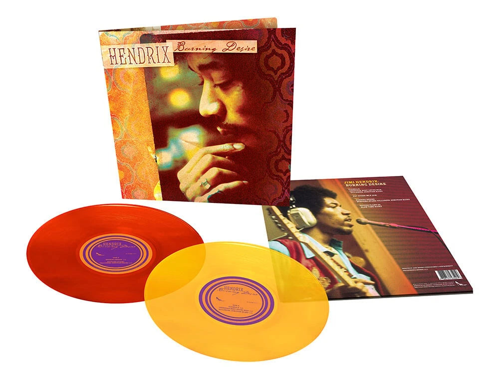 JIMI HENDRIX - BURNING DESIRE (RSD Exclusive, Clear Orange & Red Vinyl, Gatefold LP Jacket)(2LP)