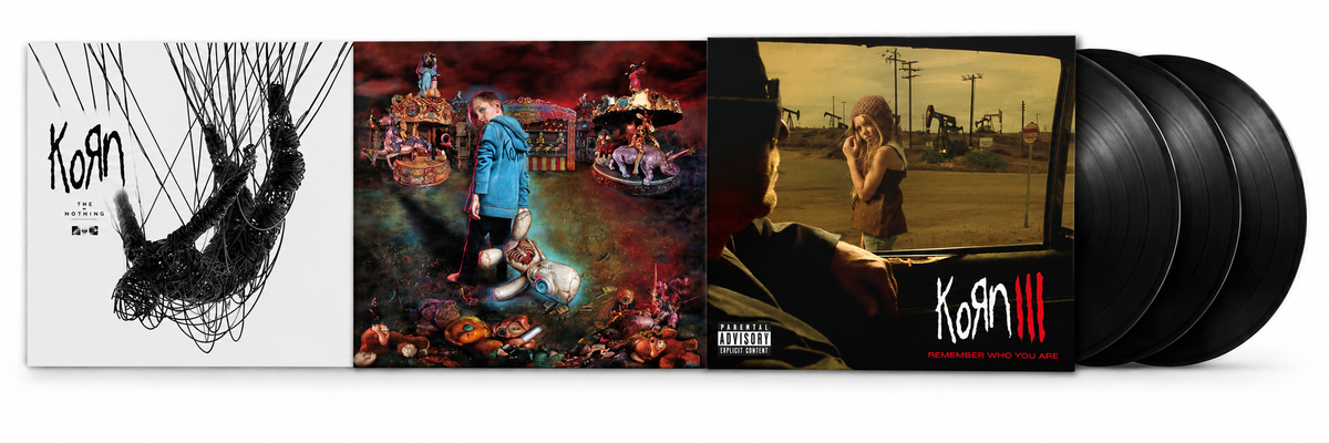 THE KORN TRIPLE VINYL PACK (3LPs + Free US Shipping)
