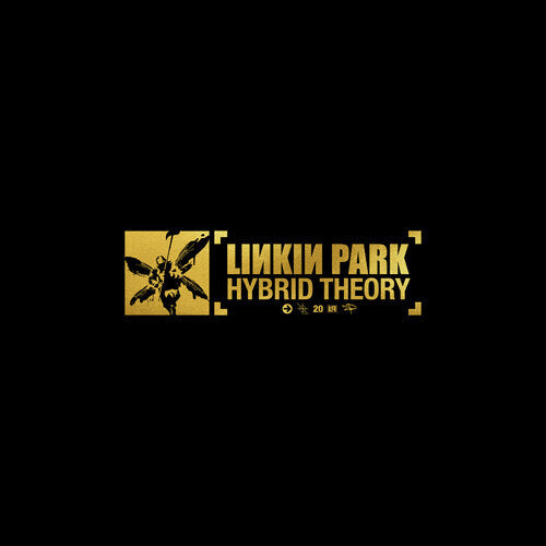 Linkin Park 'Hybrid Theory' album cover with bee logo on black background