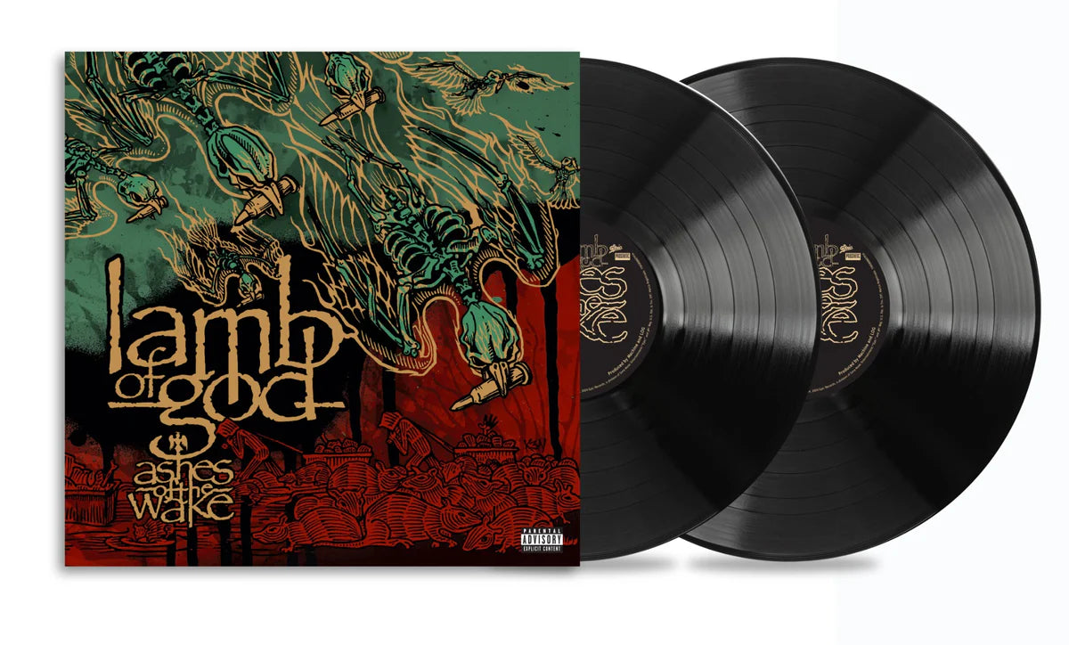 Vinyl records with 'Lamb of God' album cover showing artwork and text.
