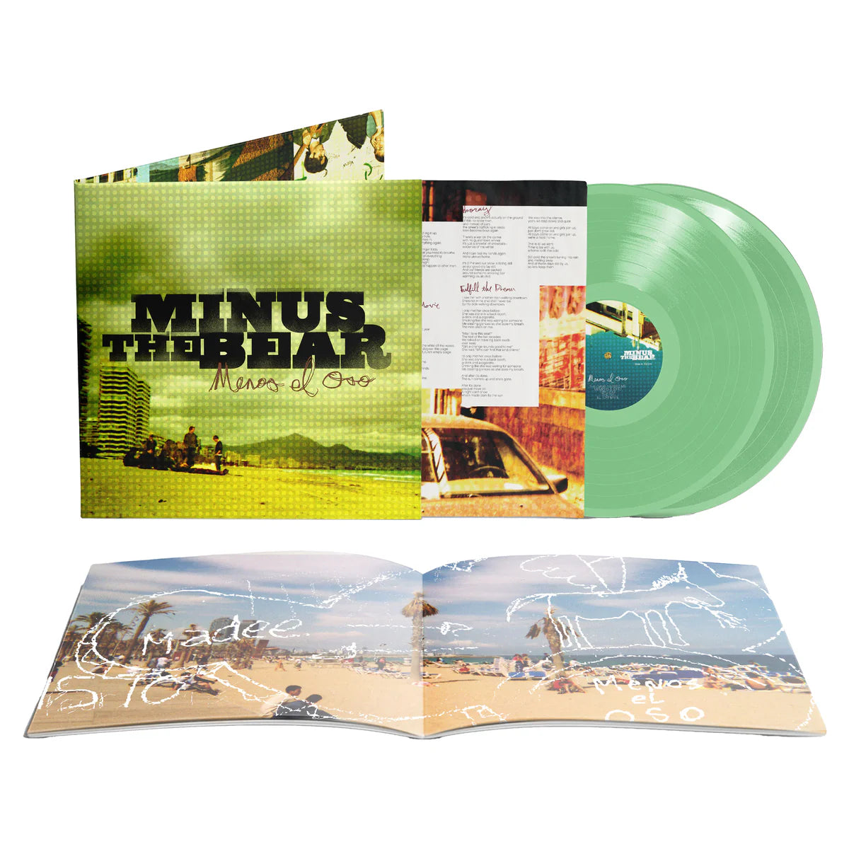 MINUS THE BEAR - MENOS EL OSO (Limited 1 of 500 Edition, Double Coke Bottle Green Vinyl + 24-Page Archive Photo Journal) (2LP)