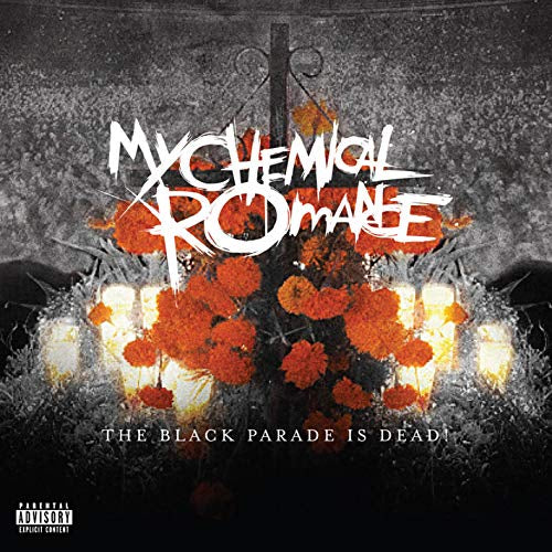 Album cover for 'My Chemical Romance' with text and floral design.