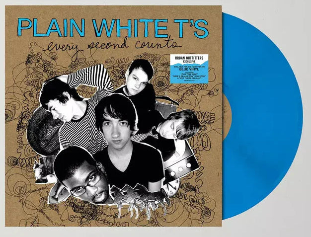 PLAIN WHITE T'S - EVERY SECOND COUNTS (Limited Edition, Blue Vinyl + Bonus Tracks)