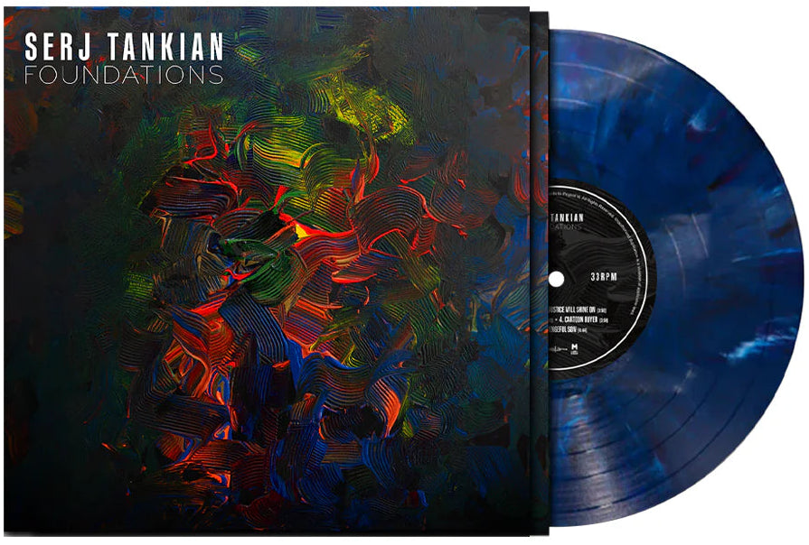 SERJ TANKIAN - FOUNDATIONS EP (Limited 1 of 500 Edition, Dark Blue Marble w/ Etched B-Side Vinyl)