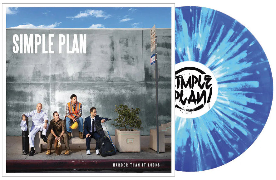 SIMPLE PLAN - HARDER THAN IT LOOKS (Limited 1 of 500 Edition, Blue w/ White Splatter Vinyl)