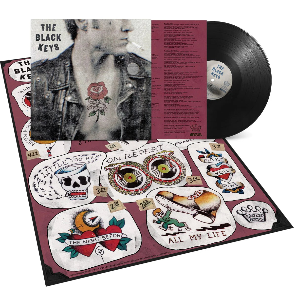 THE BLACK KEYS - NO RAIN, NO FLOWERS (Black Vinyl + Poster)
