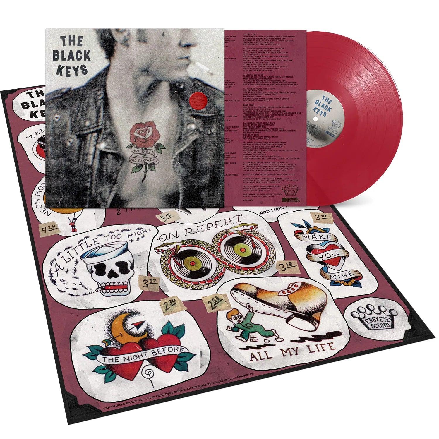 THE BLACK KEYS - NO RAIN, NO FLOWERS (Indie Exclusive, Ruby Red Vinyl + Poster)