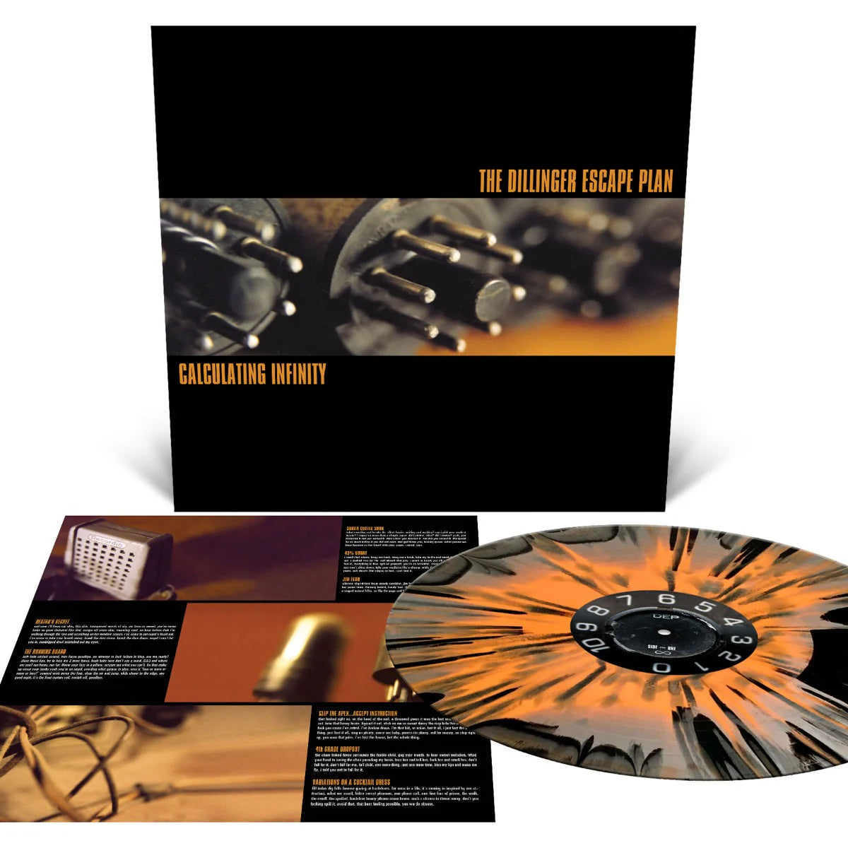 THE DILLINGER ESCAPE PLAN - CALCULATING INFINITY (Halloween Orange, Metallica Silver and Black Splatter Vinyl)