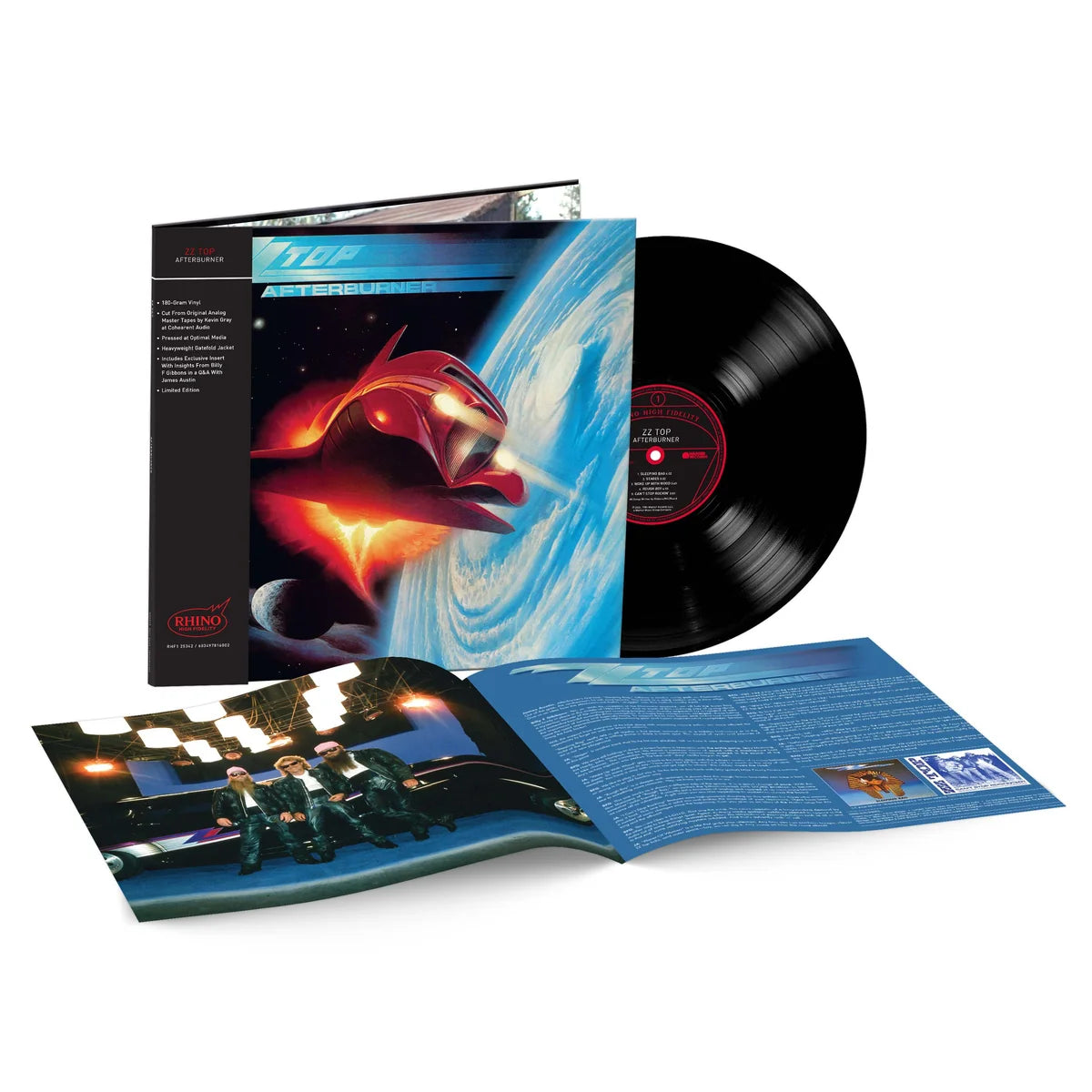 ZZ TOP - AFTERBURNER (Limited Edition Rhino Hi-Fi, 180 Gram Vinyl + Insert)